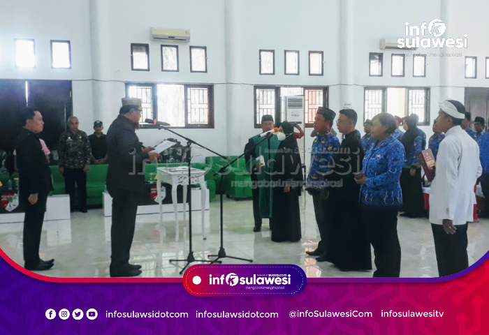 Bupati Touna Lantik 37 Kepsek Dan Jabatan Fungsional Lingkup Pemkab Touna