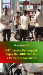 Pemprov NTT Larang Penunggak Pajak Kendaraan Beli BBM Subsidi "Pertalite / Bio Solar"
