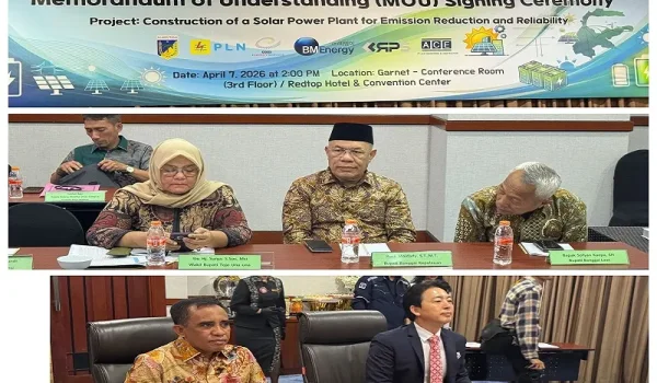 Tojo Una-Una Gaspol Energi Surya! Wakil Bupati Surya Lapasiri Saksikan Penandatanganan MoU PLTS di Jakarta