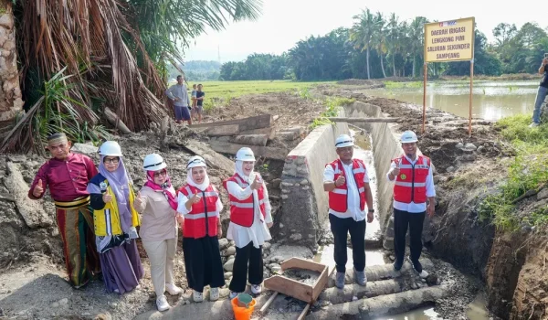 Gubernur Sulsel Groundbreaking Irigasi Lengkong Pini-Makawa di Luwu, Akhiri 7 Tahun Sawah Minim Pasokan Air
