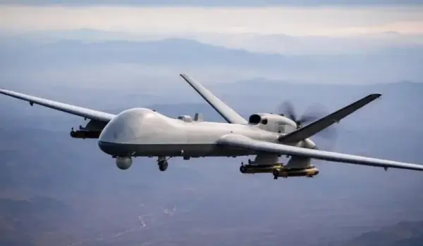 Drone MQ-9 AS ditembak jatuh pasukan Iran di atas Bushehr. Foto/anadolu
