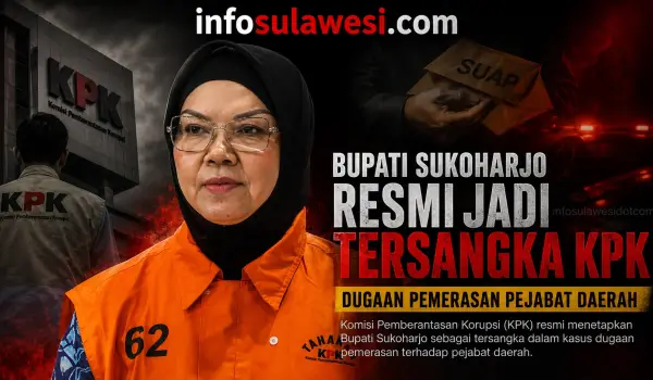 Bupati Sukoharjo Resmi Jadi Tersangka KPK, Dugaan Pemerasan Pejabat Daerah