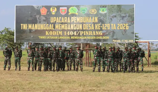 Bupati Irwan Resmikan TMMD Ke-129 di Pinrang: Sinergi TNI-Pemda Wujudkan Pembangunan Merata dan Kesejahteraan Desa