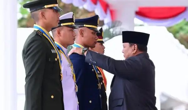 Galeri Foto: Pimpin Upacara Praspa 2026, Presiden Prabowo Lantik 1.177 Perwira Remaja TNI-Polri