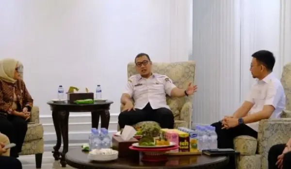 Kunjungan kerja jajaran Pemkot Palu yang diterima Sekretaris Daerah (Sekda) Makassar, Andi Zulkifly Nanda, di Balai Kota Makassar, Rabu (22/7/2026).