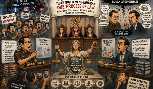 Perang Opini Tidak Boleh Menggantikan Due Process of Law