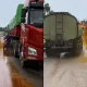 Viral Truk Tangki CPO Bocor di Jalur Lintas Sumatera Banyuasin
