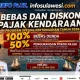 Pemprov Sulsel Hapus Denda Pajak Kendaraan 100 Persen, Beri Diskon Pokok Pajak hingga 50 Persen