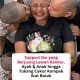 Support Kepada Ibu yang Berjuang Lawan Kanker, Ayah & Anak hingga Tukang Cukur Kompak Ikut Botak
