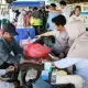Puluhan Warga Padati Pasar Murah dan Pemeriksaan Kesehatan Gratis TMMD Ke-129 Kodim 1404/Pinrang di Desa Tanratuo