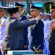 Presiden Prabowo Pimpin Upacara Pelantikan Perwira TNI-Polri di Istana