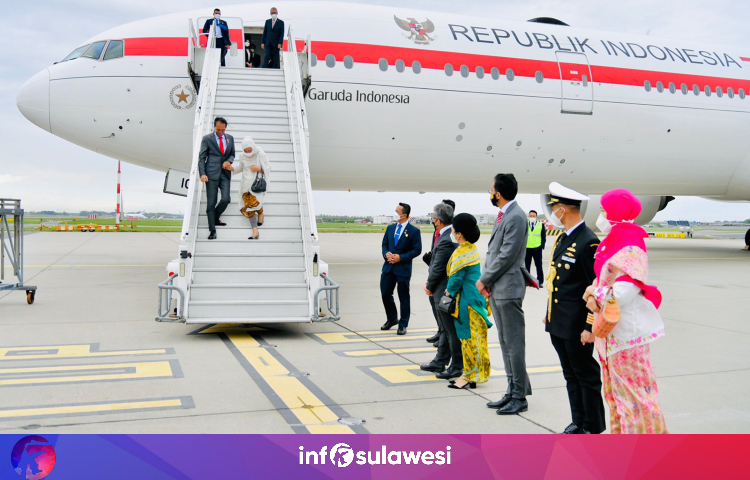 Presiden Jokowi dan Rombongan Transit di Amsterdam Sebelum Terbang ke Washington