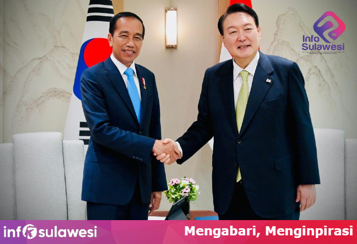 Presiden Jokowi Disambut Presiden Yoon Suk-yeol di Kantor Kepresidenan Yongsan