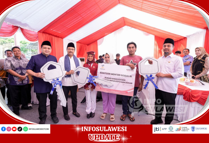 Gubernur Sulsel Dampingi Mensos Resmikan Hunian Layak untuk Naila dan Keluarga, Siswa Sekolah Rakyat yang Dipilih Prabowo