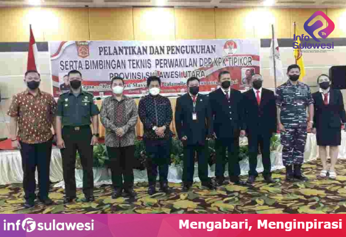 DPD KPK Tindak Pidana Korupsi  Tipikor Sulawesi Utara Resmi Dikukuhkan