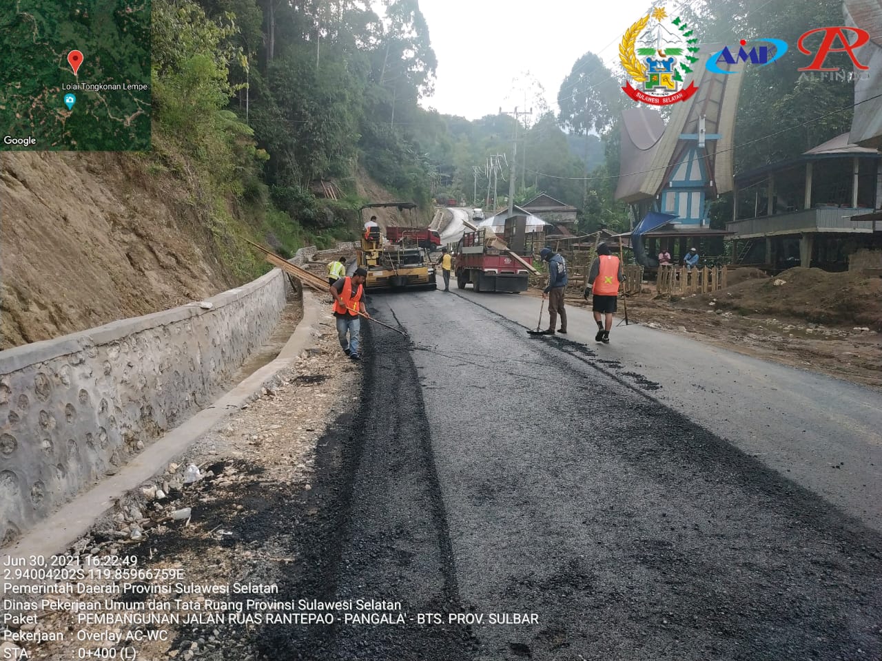 Plt Gubernur Sulsel Lanjutkan Pembangunan Ruas Jalan Torut-Batas Sulbar