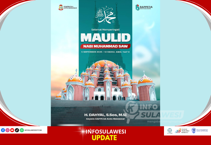 Kepala Bappeda Makassar Ucapkan Selamat Peringatan Maulid Nabi Muhammad SAW 1447 H